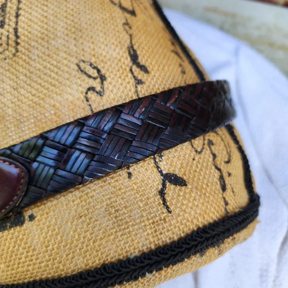Brighton Onyx‎ Woven leather belt 40